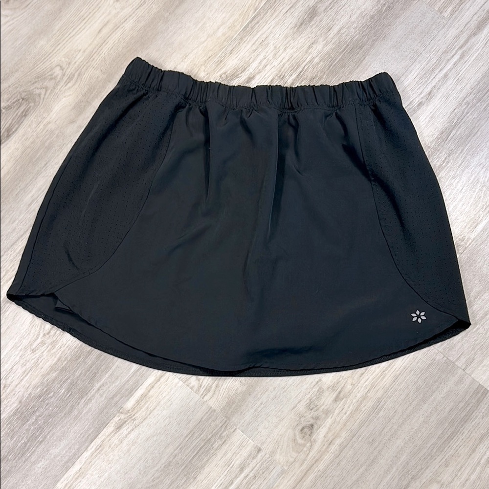Nine West Active Women’s Black Athletic Skirt Skort w/ Built-In Shorts | Size 1X